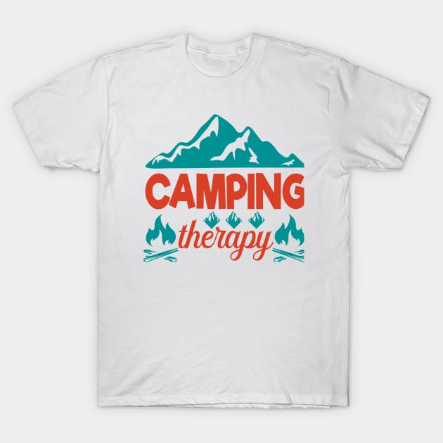 Camping T-Shirt by Polahcrea